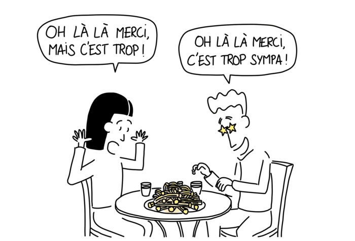 Churros offerts, et Mi-raison qui se jette dessus