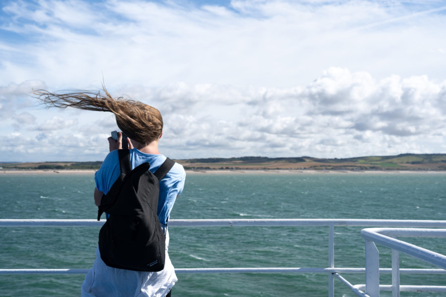 Ferry entre Calais et Douvres, trajet venteux
