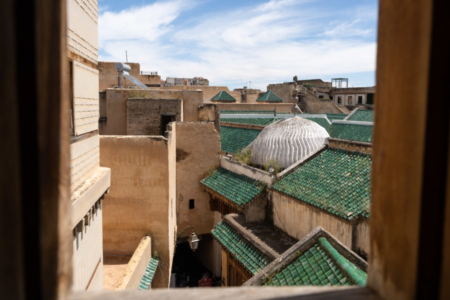 Etage de la médersa Attarine à Fès