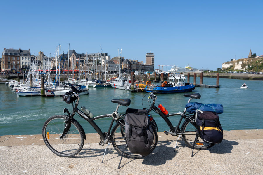 Fin du voyage à vélo, retour d'Angleterre par Dieppe