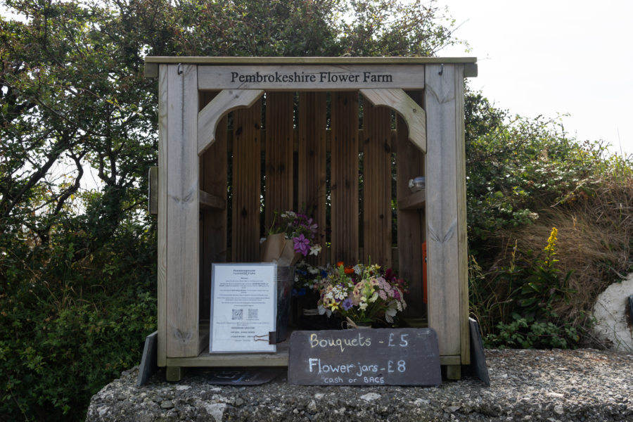 Fleurs en libre-service au Pays de Galles