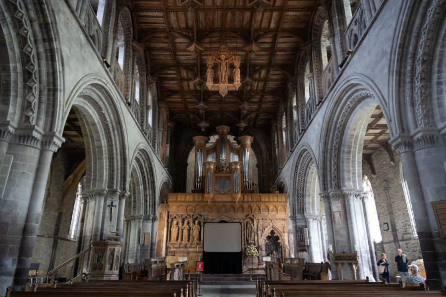 Intérieur de la cathédrale de Saint David's