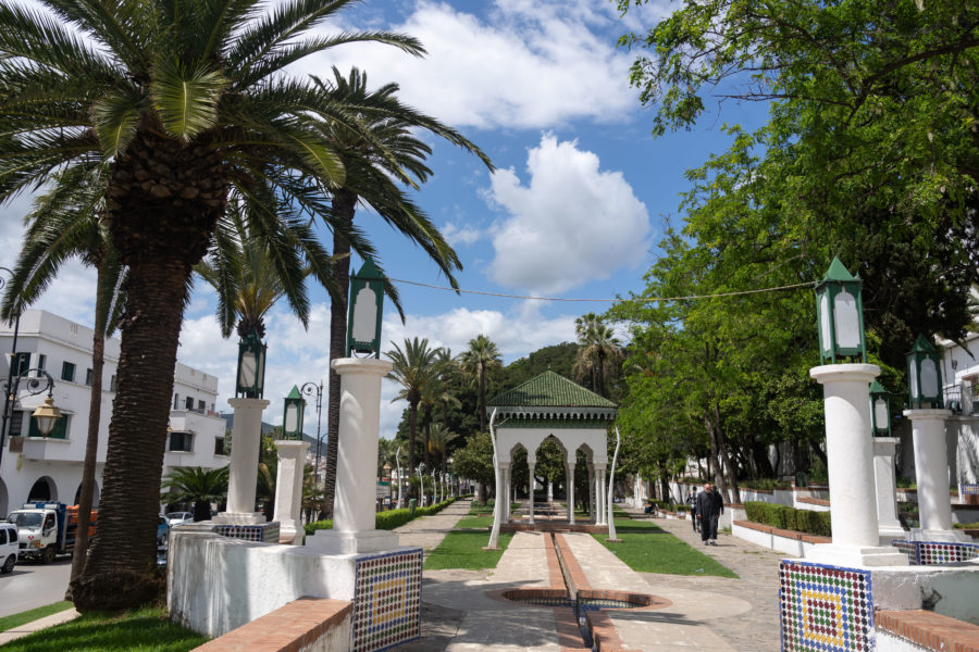 Jardin près du centre d'art moderne de Tetouan
