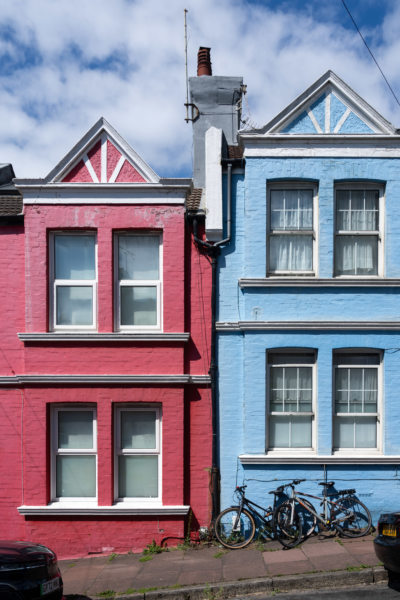 Maisons colorées, Blaker Street, Brighton
