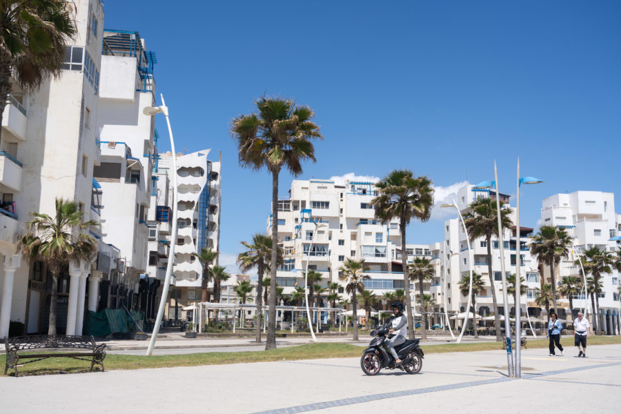 Martil, station balnéaire près de Tetouan au Maroc