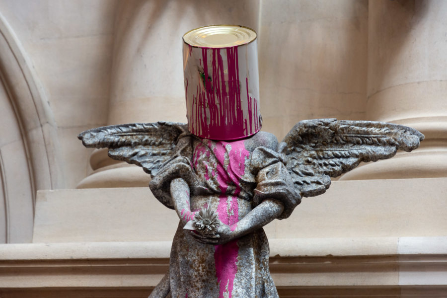 Œuvre de Bansky au City & art gallery musem