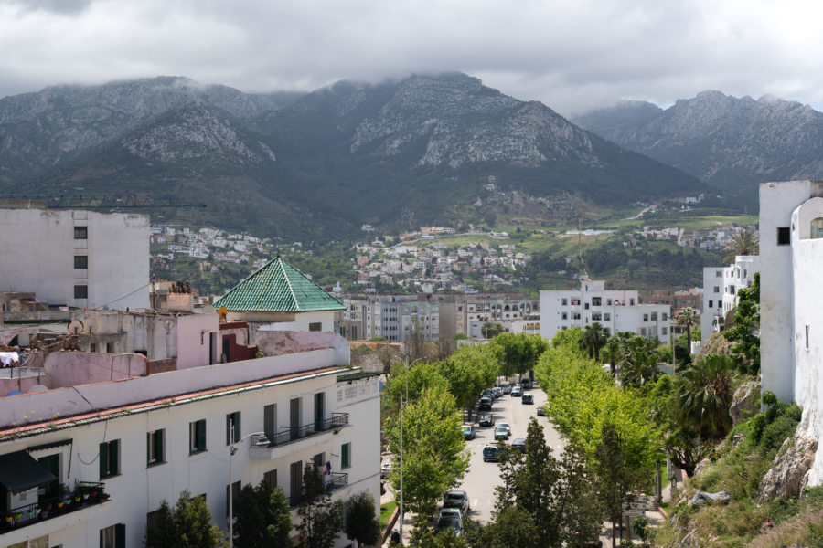 Vue sur les montagnes depuis le musée ethnographique de Tetouan