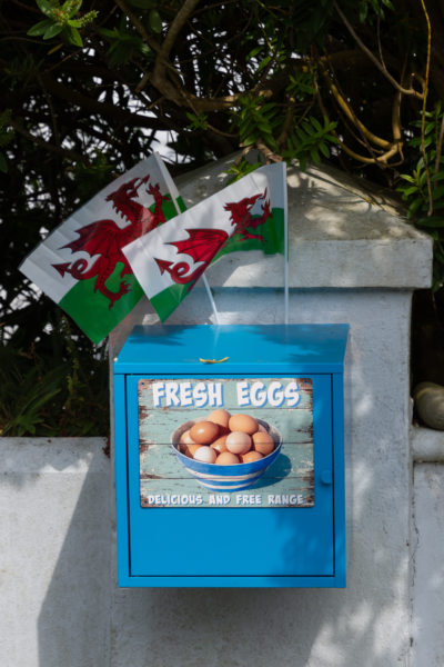 Oeufs en libre-service au Pays de Galles à Abercastle