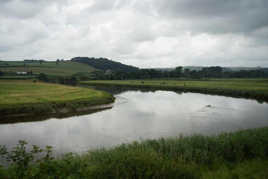 Train entre Camarthen et Kidwelly au Pays de Galles