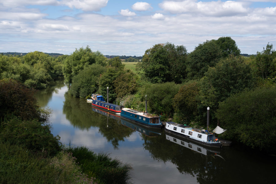 Paysage à vélo entre Bristol et Bath en Angleterre