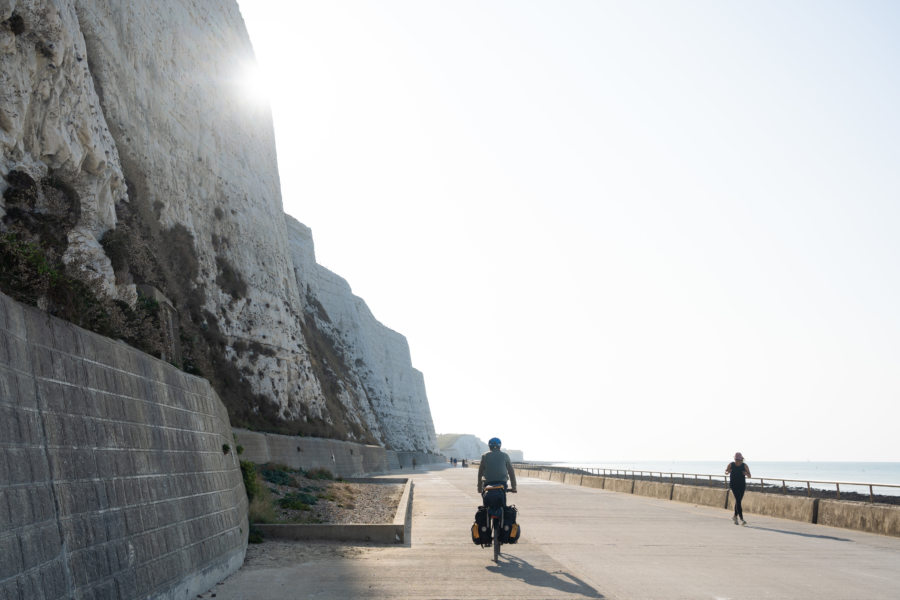 Undercliff walk, piste cyclable de Brighton à Saltdean