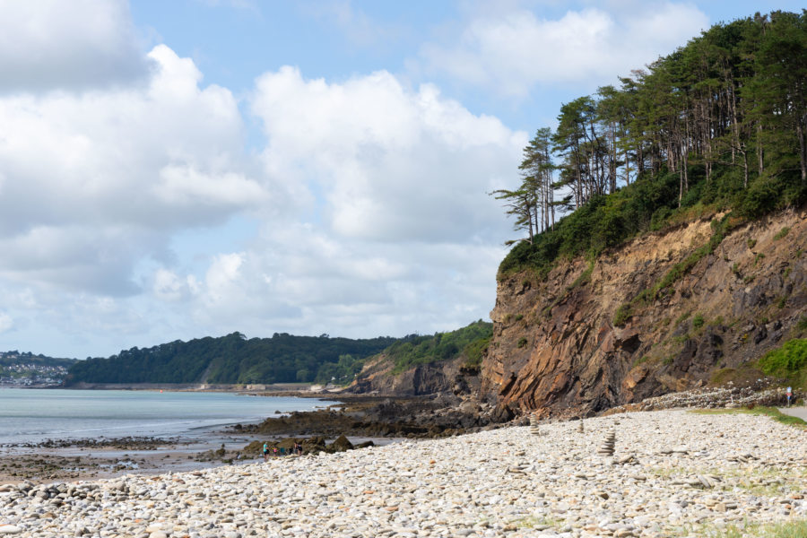 Plage d'Amroth, le Pays de Galles l'été