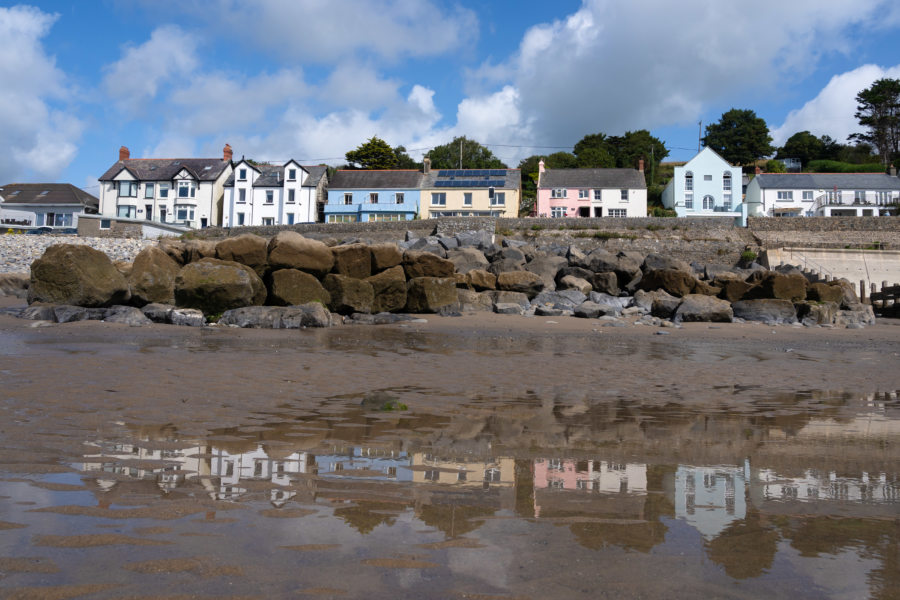 Plage d'Amroth, voyage à vélo au Pays de Galles