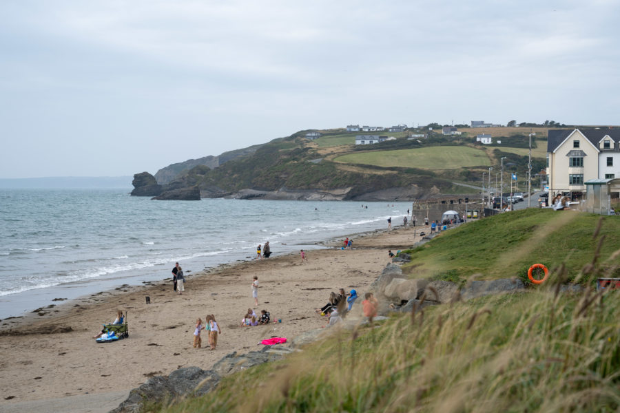 Plage de Broad Haven au Pays de Galles