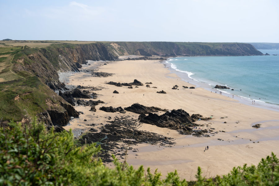 Plage de Marloes sands au Pays de Galles