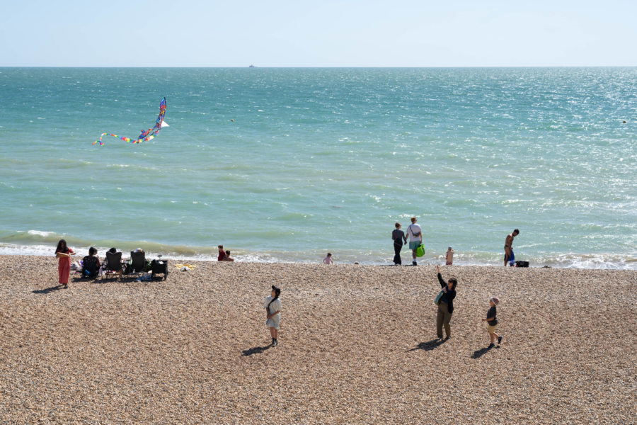 Plage de Saltdean près de Brighton
