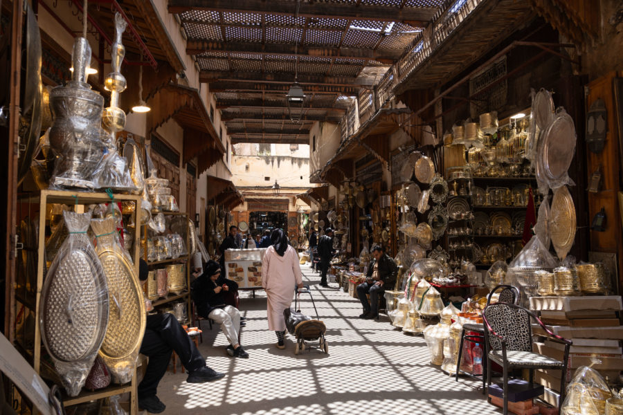 Quartier de Seffarine à Fès, Maroc