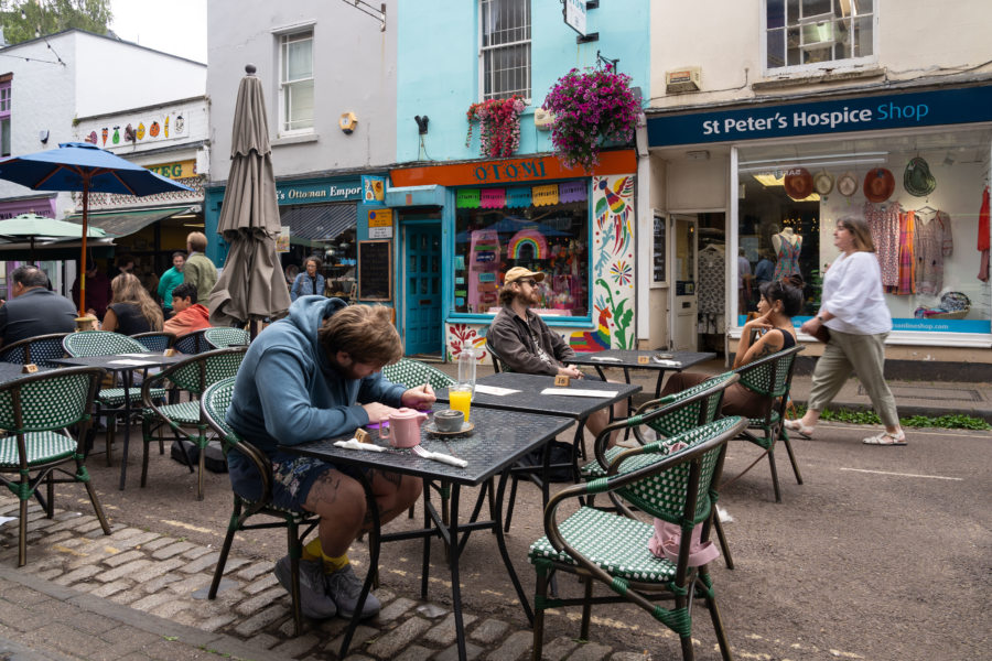 Rue colorée à Clifton, Bristol