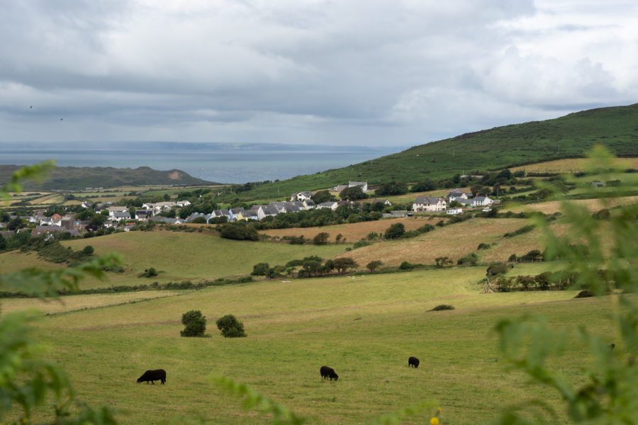 Vélo au Pays de Galles entre Llangennith et Rhossili sur la péninsule de Gower