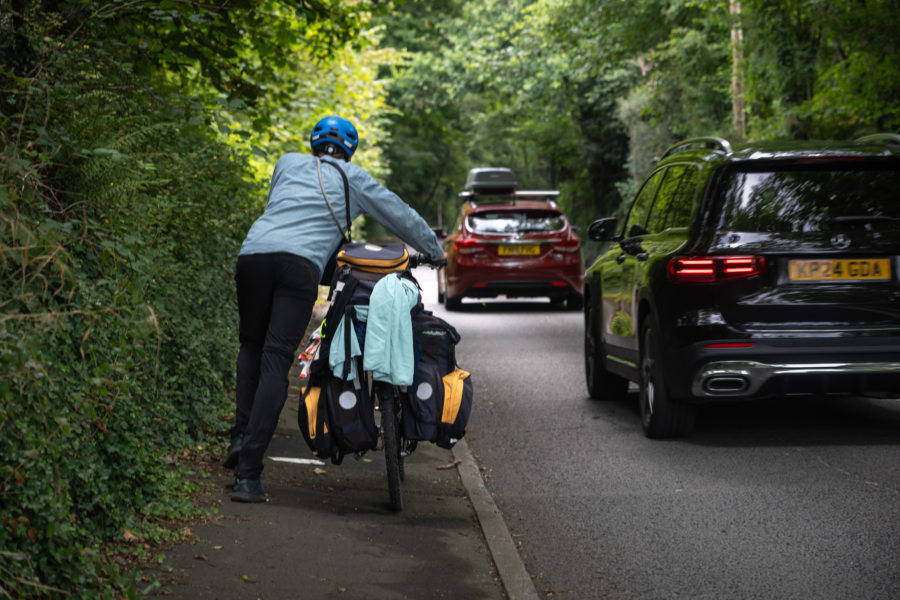 Vélo en montée raide au Pays de Galles