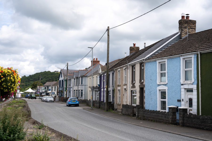 Village de Crofty, péninsule de Gower, Pays de Galles