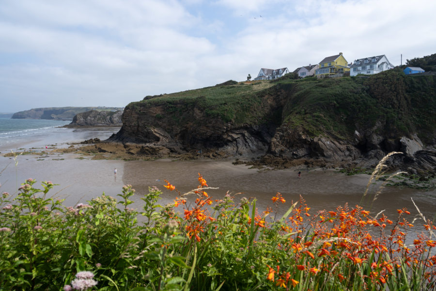 Plage de Little Haven au Pays de Galles, Pembrokeshire