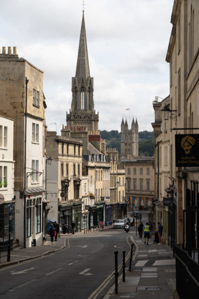 Ville de Bath et ses pierres jaunes