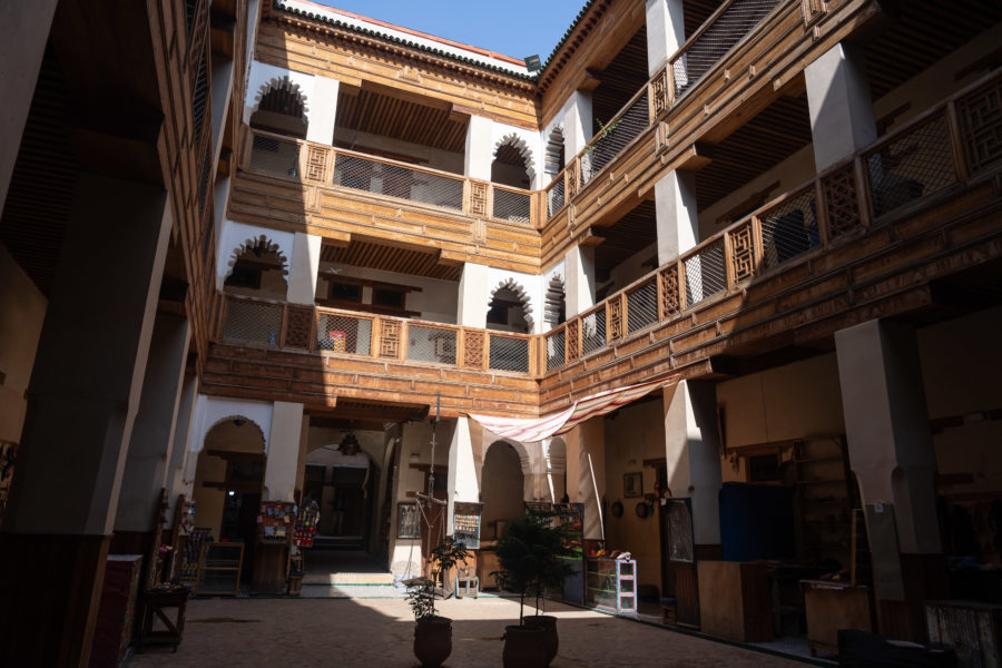 Visite d'un fondouk à Fès