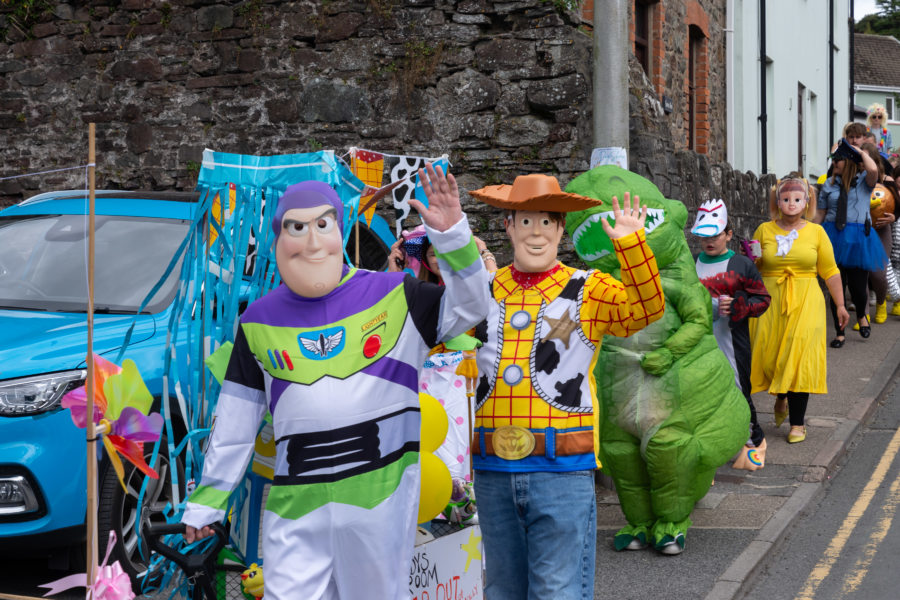 Carnaval à Laugharne au Pays de Galles