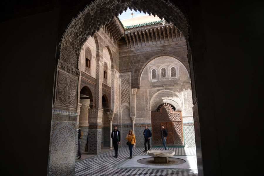Visite de la médersa El Attatine à Fès