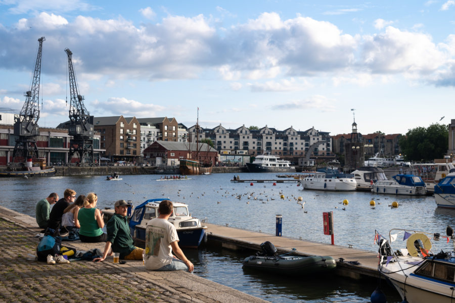 Voyage à Bristol : soirée d'été sur les quais