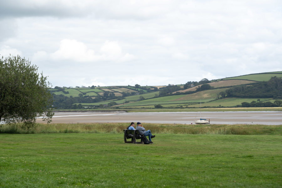 Visite de Laugharne : vue sur l'estuaire