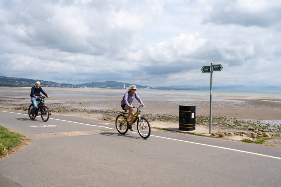 Voyage à vélo au Pays de Galles entre Mumbles et Swanse