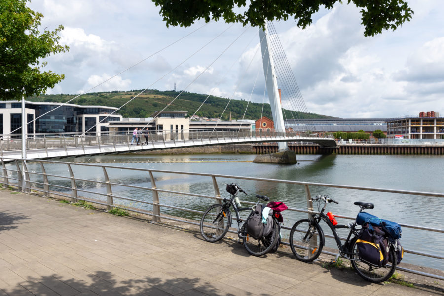 Voyage à vélo à Swansea, Pays de Galles