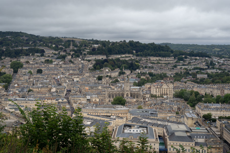 Vue sur Bath depuis l'Alexandra park