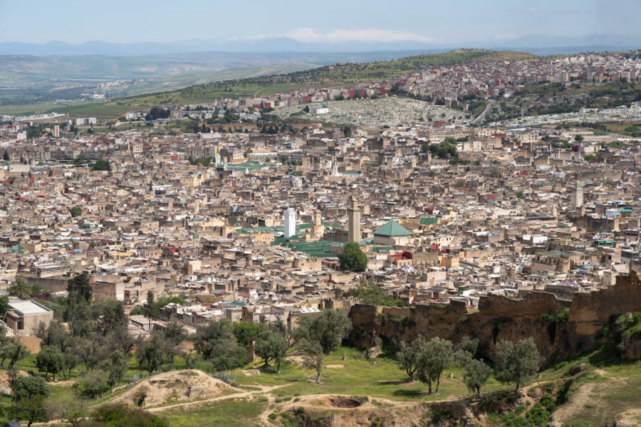 Vue sur la médina de Fès depuis Borj Nord