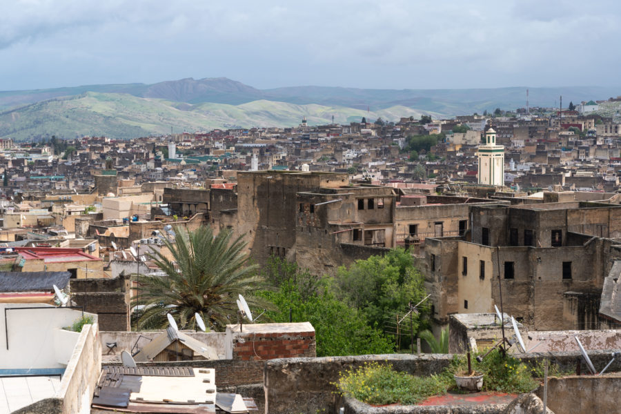 Vue sur la médina de Fès au Maroc