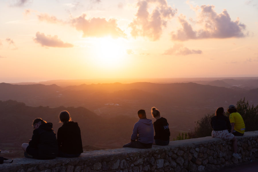 Coucher de soleil au Monte Toro, Minorque