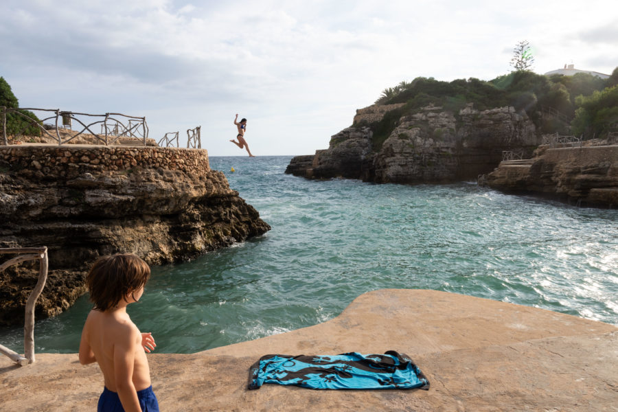 Crique de la Cala N Brut à Minorque, Espagne