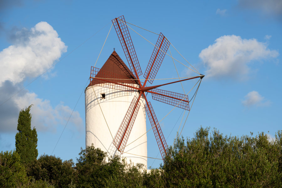 Moulin à Es Mercadal, voyage à Minorque