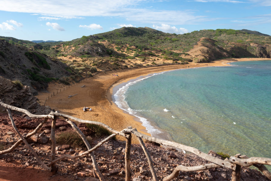 Plage de Cavalleria au nord de Minorque