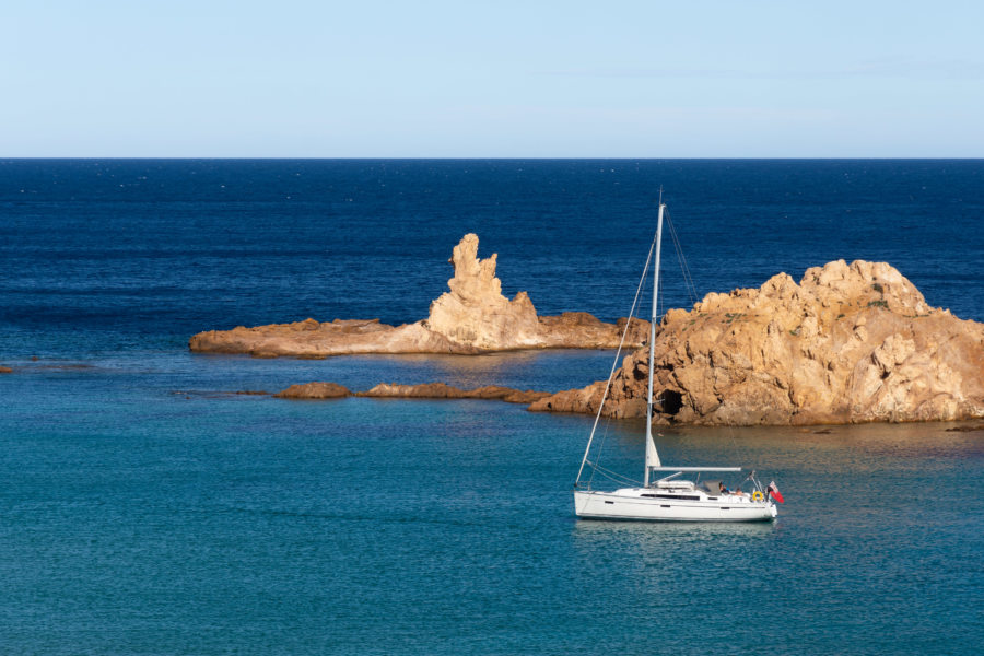 Plage de Pregonda à Minorque