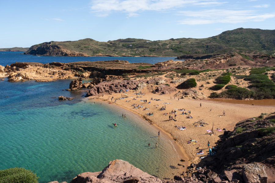 Plage de Pregondo à Minorque