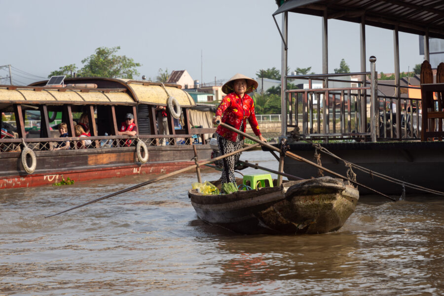 Marché flottant de Cai Rang, delta du Mékong