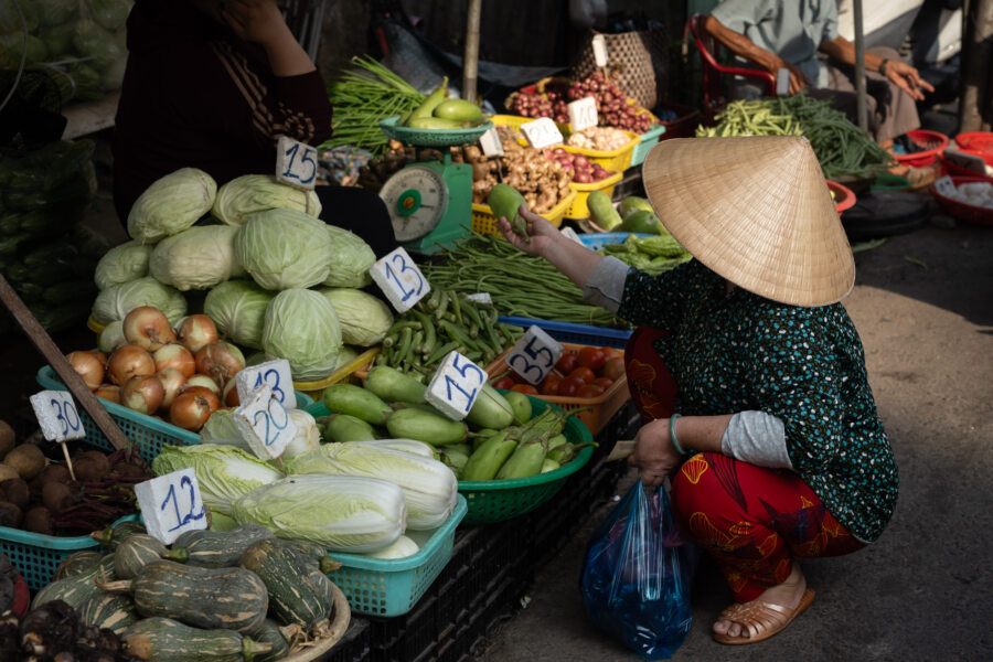 Marché terrestre de Cai Rang, Can Tho, Vietnam