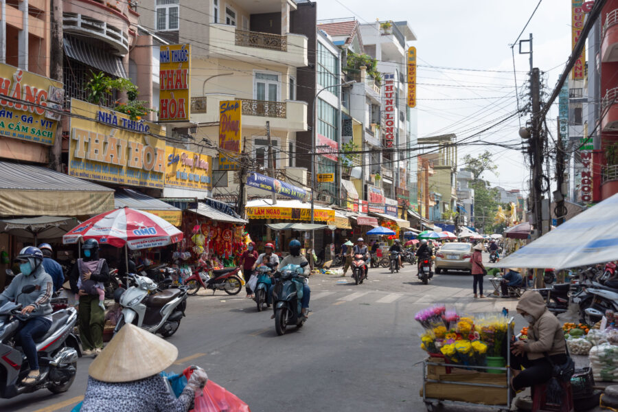 Visite du marché de Vinh Long, Mekong, Vietnam