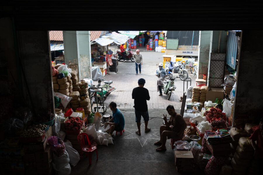 Marché de Vinh Long, voyage dans le delta du Mékong