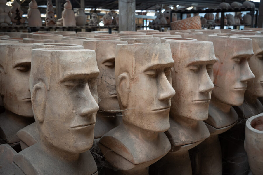 Visite d'une usine de poterie à Vinh Long, Mekong