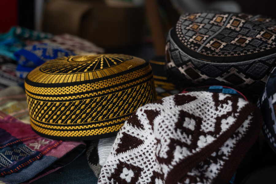 Chapeaux cham traditionnels tissés, Chau Doc au Vietnam