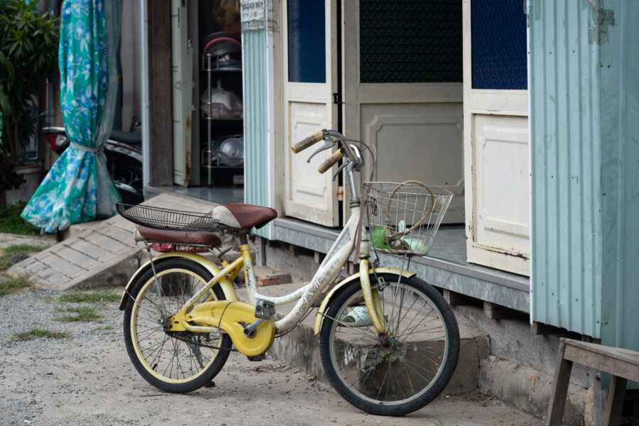 Petit vélo, village cham, An Giang